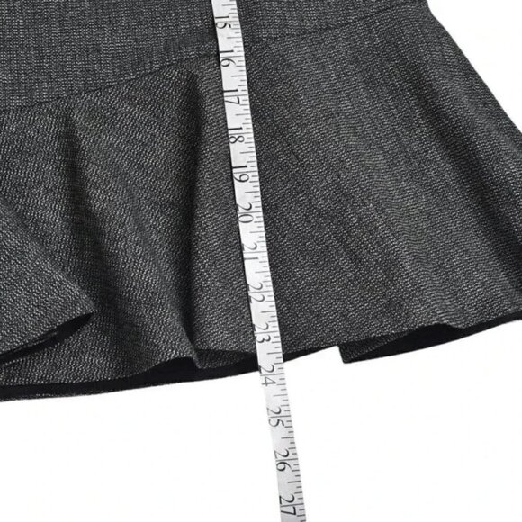 Tristan Wool Blend Trumpet Midi Skirt Gray Size 8 - Picture 10 of 11